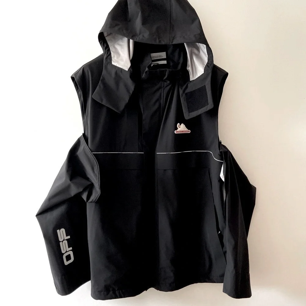 Off-White Equipment Black Technical Shell Jacket Windbreaker Water Repellent L - Picture 8 of 16
